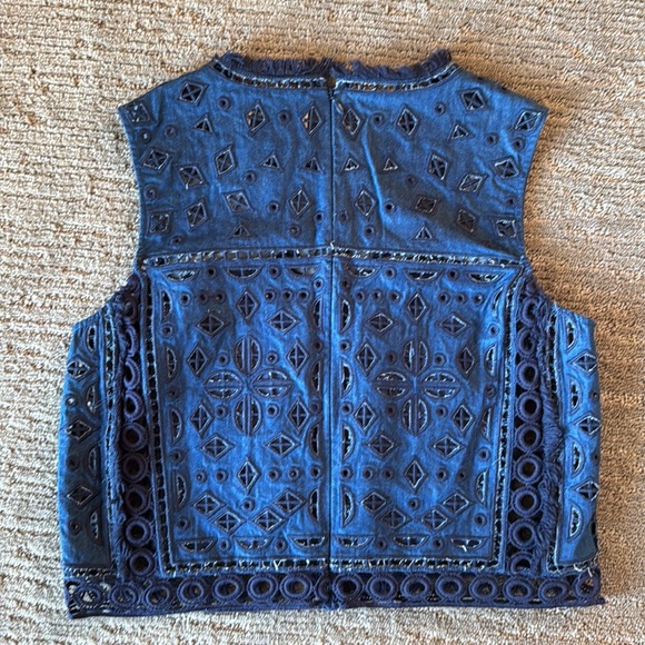 Sea New York Denim Eyelet Top - Picture 6 of 7